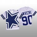 Wholesale Cheap NFL Dallas Cowboys #90 Demarcus Lawrence White Men's Mitchell & Nell Big Face Fashion Limited NFL Jersey