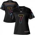 Wholesale Cheap Nike Colts #7 Jacoby Brissett Black Women's NFL Fashion Game Jersey