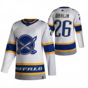Wholesale Cheap Buffalo Sabres #26 Rasmus Dahlin White Men's Adidas 2020-21 Reverse Retro Alternate NHL Jersey