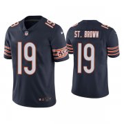 Wholesale Cheap Men's Chicago Bears #19 Equanimeous St. Brown Navy Vapor untouchable Limited Stitched Jersey