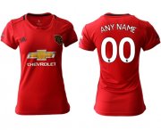 Wholesale Cheap Women's Manchester United Personalized Home Soccer Club Jersey