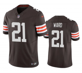 Wholesale Cheap Men\'s Cleveland Browns #21 Denzel Ward Brown 2023 F.U.S.E. Vapor Untouchable Limited Stitched Jersey