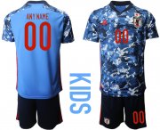 Wholesale Cheap Youth 2020-2021 Season National team Japan home blue customized Soccer Jersey