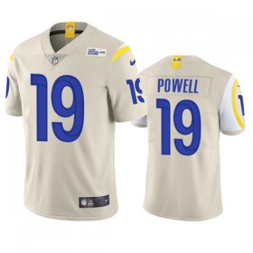Wholesale Cheap Men\'s Los Angeles Rams #19 Brandon Powell Cream Vapor Untouchable Limited Stitched Football Jersey