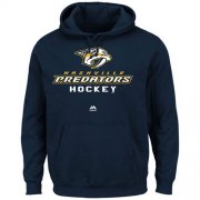 Wholesale Cheap Nashville Predators Majestic Big & Tall Critical Victory Pullover Hoodie Navy Blue