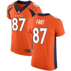 Wholesale Cheap Nike Broncos #87 Noah Fant Orange Team Color Men\'s Stitched NFL Vapor Untouchable Elite Jersey