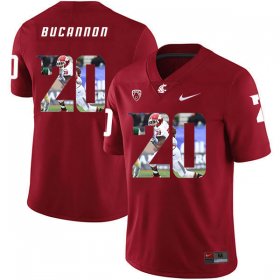 Wholesale Cheap Washington State Cougars 20 Deone Bucannon Red Fashion College Football Jersey
