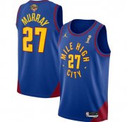 Wholesale Cheap Men's Denver Nuggets #27 Jamal Murray Blue 2023 Finals Champions Statement Edition Stitched Basketball Jersey