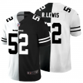 Cheap Baltimore Ravens #52 Ray Lewis Men's Black V White Peace Split Nike Vapor Untouchable Limited NFL Jersey