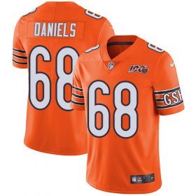 Wholesale Cheap Nike Bears #68 James Daniels Orange Men\'s 100th Season Stitched NFL Limited Rush Jersey