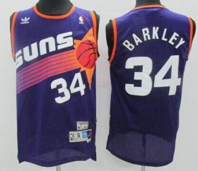 Wholesale Cheap Phoenix Suns #34 Charles Barkley Purple Swingman Throwback Jersey