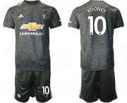Wholesale Cheap Men 2020-2021 club Manchester United away 10 black Soccer Jerseys