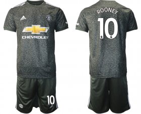 Wholesale Cheap Men 2020-2021 club Manchester United away 10 black Soccer Jerseys