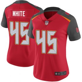 Wholesale Cheap Nike Buccaneers #45 Devin White Red Team Color Women\'s Stitched NFL Vapor Untouchable Limited Jersey
