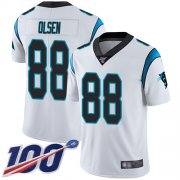 Wholesale Cheap Nike Panthers #88 Greg Olsen White Men's Stitched NFL 100th Season Vapor Limited Jersey
