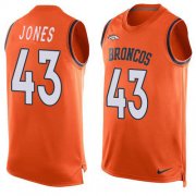 Wholesale Cheap Nike Broncos #43 Joe Jones Orange Team Color Men's Stitched NFL Limited Tank Top Jersey