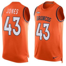 Wholesale Cheap Nike Broncos #43 Joe Jones Orange Team Color Men\'s Stitched NFL Limited Tank Top Jersey