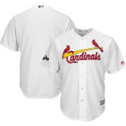 Wholesale Cheap St. Louis Cardinals Majestic 2019 Postseason Official Cool Base Player Jersey White