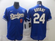 Wholesale Cheap Men Los Angeles Dodgers 24 Bryant Blue Elite 2021 Nike MLB Jersey