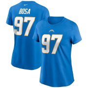 Wholesale Cheap Los Angeles Chargers #97 Joey Bosa Nike Women's Team Player Name & Number T-Shirt Powder Blue