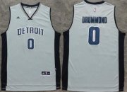 Wholesale Cheap Men's Detroit Pistons #0 Andre Drummond Revolution 30 Swingman New Gray Jersey