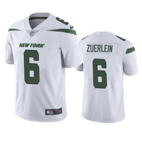 Cheap Men\'s New York Jets #6 Greg Zuerlein White Vapor Untouchable Limited Stitched Jersey