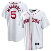 Wholesale Cheap Mens Boston Red Sox 5 Enrique Hernandez Nike White Home Official Replica Player MLB Jerseys