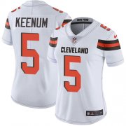 Wholesale Cheap Nike Browns #5 Case Keenum White Women's Stitched NFL Vapor Untouchable Limited Jersey