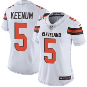 Wholesale Cheap Nike Browns #5 Case Keenum White Women\'s Stitched NFL Vapor Untouchable Limited Jersey