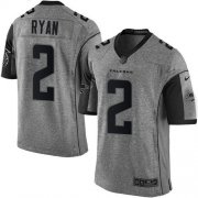 Wholesale Cheap Nike Falcons #2 Matt Ryan Gray Men's Stitched NFL Limited Gridiron Gray Jersey