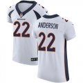 Wholesale Cheap Nike Broncos #22 C.J. Anderson White Men's Stitched NFL Vapor Untouchable Elite Jersey