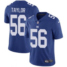 Wholesale Cheap Nike Giants #56 Lawrence Taylor Royal Blue Team Color Men\'s Stitched NFL Vapor Untouchable Limited Jersey