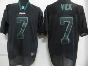 Wholesale Cheap Eagles #7 Michael Vick Lights Out Black Stitched NFL Jersey
