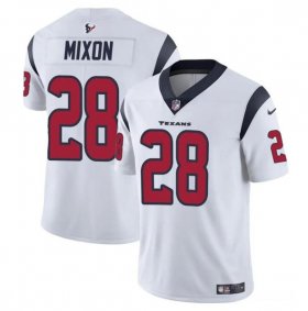 Cheap Men\'s Houston Texans #28 Joe Mixon White Vapor Untouchable Football Stitched Jersey