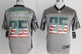 Wholesale Cheap Nike Seahawks #25 Richard Sherman Grey Men's Stitched NFL Elite USA Flag Fashion Jersey