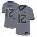 Wholesale Cheap West Virginia Mountaineers 12 Geno Smith Gray College Football Jersey