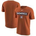 Wholesale Cheap Houston Astros #1 Carlos Correa Nike Legend Player Nickname Name & Number T-Shirt Orange