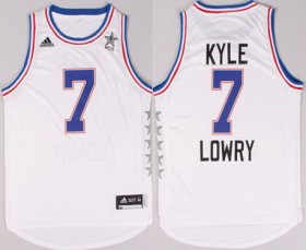 Wholesale Cheap 2015 NBA Eastern All-Stars #7 Kyle Lowry Revolution 30 Swingman White Jersey