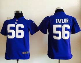 Wholesale Cheap Nike Giants #56 Lawrence Taylor Royal Blue Team Color Youth Stitched NFL Elite Jersey