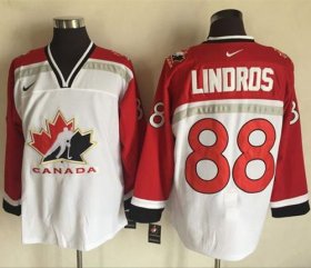 Wholesale Cheap Team CA. #88 Eric Lindros White/Red Nike Throwback Stitched NHL Jersey