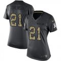 Wholesale Cheap Nike Chargers #21 LaDainian Tomlinson Black Women's Stitched NFL Limited 2016 Salute to Service Jersey