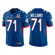 Wholesale Cheap Men's San Francisco 49ers #71 Trent Williams 2022 Royal NFC Pro Bowl Stitched Jersey