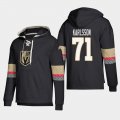 Wholesale Cheap Vegas Golden Knights #71 William Karlsson Black adidas Lace-Up Pullover Hoodie