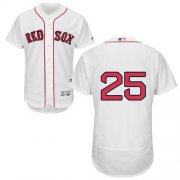Wholesale Cheap Red Sox #25 Steve Pearce White Flexbase Authentic Collection Stitched MLB Jersey