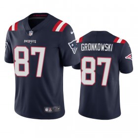 Wholesale Cheap New England Patriots #87 Rob Gronkowski Men\'s Nike Navy 2020 Vapor Limited Jersey