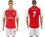 Wholesale Cheap Arsenal #7 Alexis Home Soccer Club Jersey