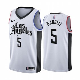 Wholesale Cheap Nike Clippers #5 Montrezl Harrell 2019-20 White Los Angeles City Edition NBA Jersey