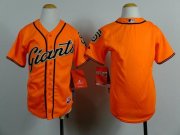 Wholesale Cheap Giants Blank Orange Alternate Stitched Youth MLB Jersey