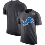 Wholesale Cheap NFL Men's Detroit Lions Nike Anthracite Crucial Catch Tri-Blend Performance T-Shirt