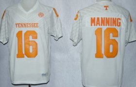 Wholesale Cheap Tennessee Volunteers #16 Peyton Manning 2013 White Jersey